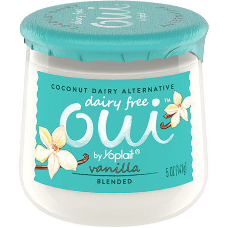 Oui by Yoplait Dairy Free Vanilla Yogurt, 5 oz., front of product.